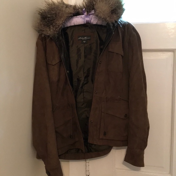 Very nice Eddie Bauer dark olive green jacket - Picture 2 of 9